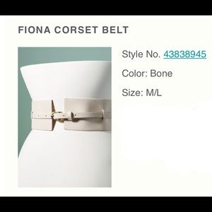 Anthropologie Corset Belt